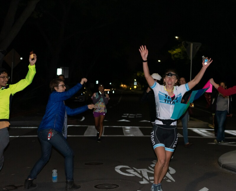 ATitanMD's tweet photo. My ironman to bring in the big 3-0 was canceled. So, I planned #EscapeQuarantineMan-Ironman Triathlon 140.6 with 20 socially distant athletes. I couldn’t have done it without my support team! @SkratchLabs @hardcoeurcoach @desotosport @TriathleteMag @johnkrasinski #TeamTitan https://t.co/ADlwvLpHhc