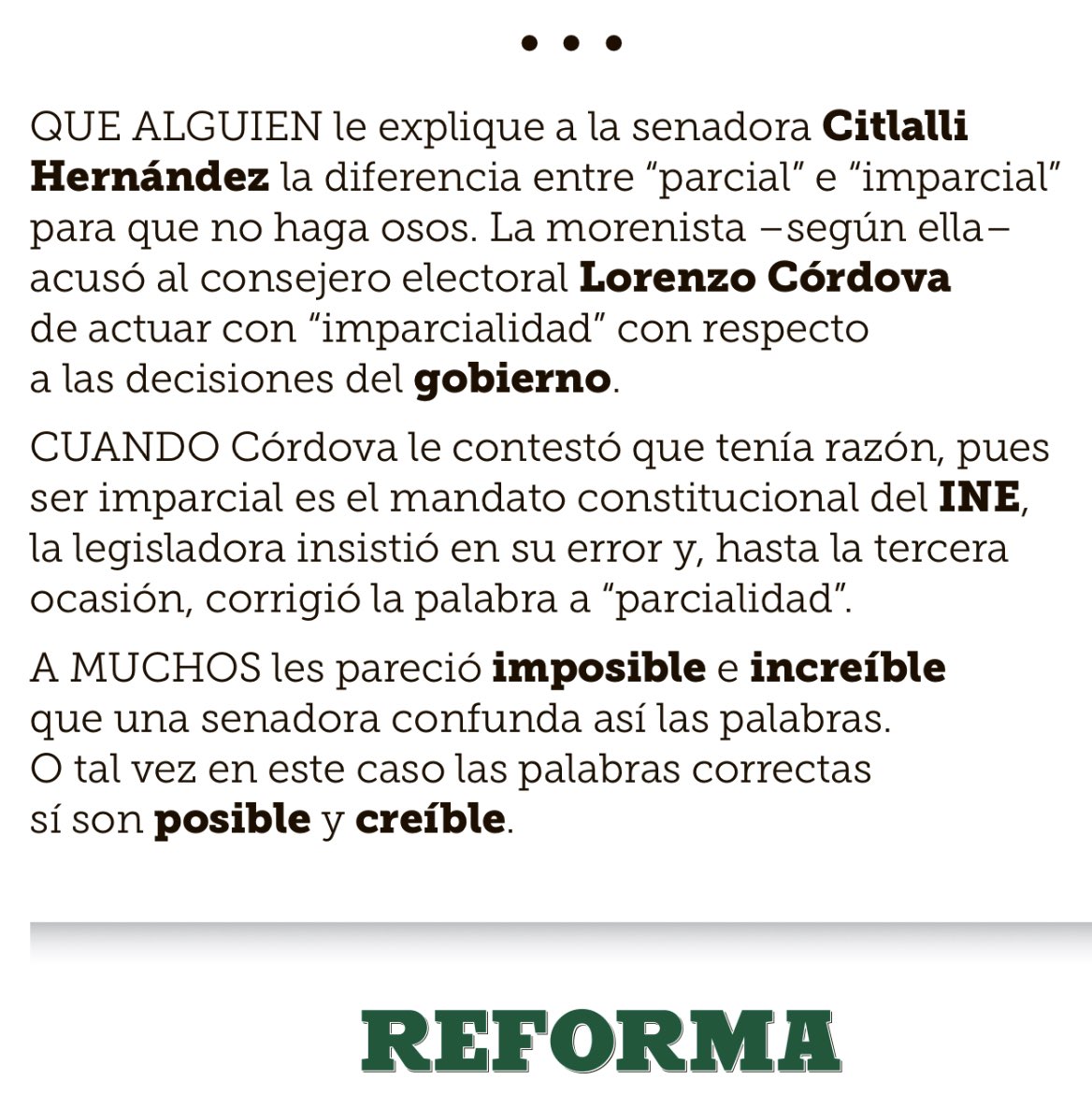 ¿Ven por qué insisto en que los legisladores deben, cuando menos, saber leer y escribir? Ay @CitlaHM 🤦🏻‍♂️

#TemploMayor @Reforma