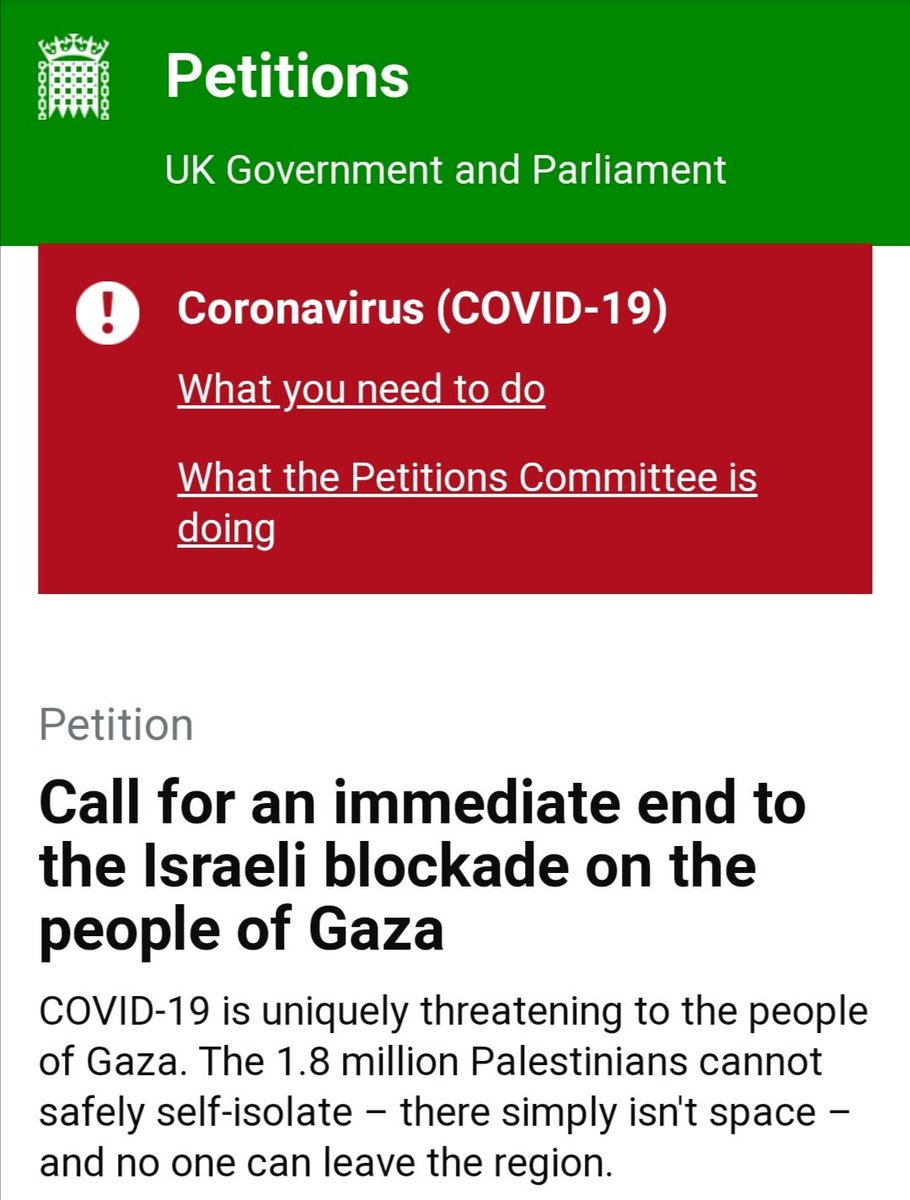 Betelgeuse100's tweet photo. Please sign &amp; share this petition 🌹 

📛 UK citizens, pls lobby UK Gov to demand an IMMEDIATE END to the illegal blockade of Gaza 🆘

#Group4Palestine 🇵🇸
#Act4Palestine 
↪️ https://t.co/235m712GQN ↩️ https://t.co/t53EAZYBXA