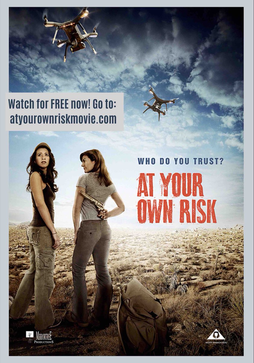 Looking for something to watch during quarantine? You can now view "At Your Own Risk" for FREE.  Visit: atyourownriskmovie.com and watch now!  #geocaching #indiefilm w/ <a href="/aboylan4/">Alexandra Boylan</a> <a href="/JohnKDGraham/">John K. D. Graham</a> @HelennaMSantos <a href="/jeffschroeder23/">Jeff Schroeder</a> <a href="/DSLRGIRL/">Lex Benedict</a> <a href="/deserthorror/">Desert Horror</a> &amp; more
