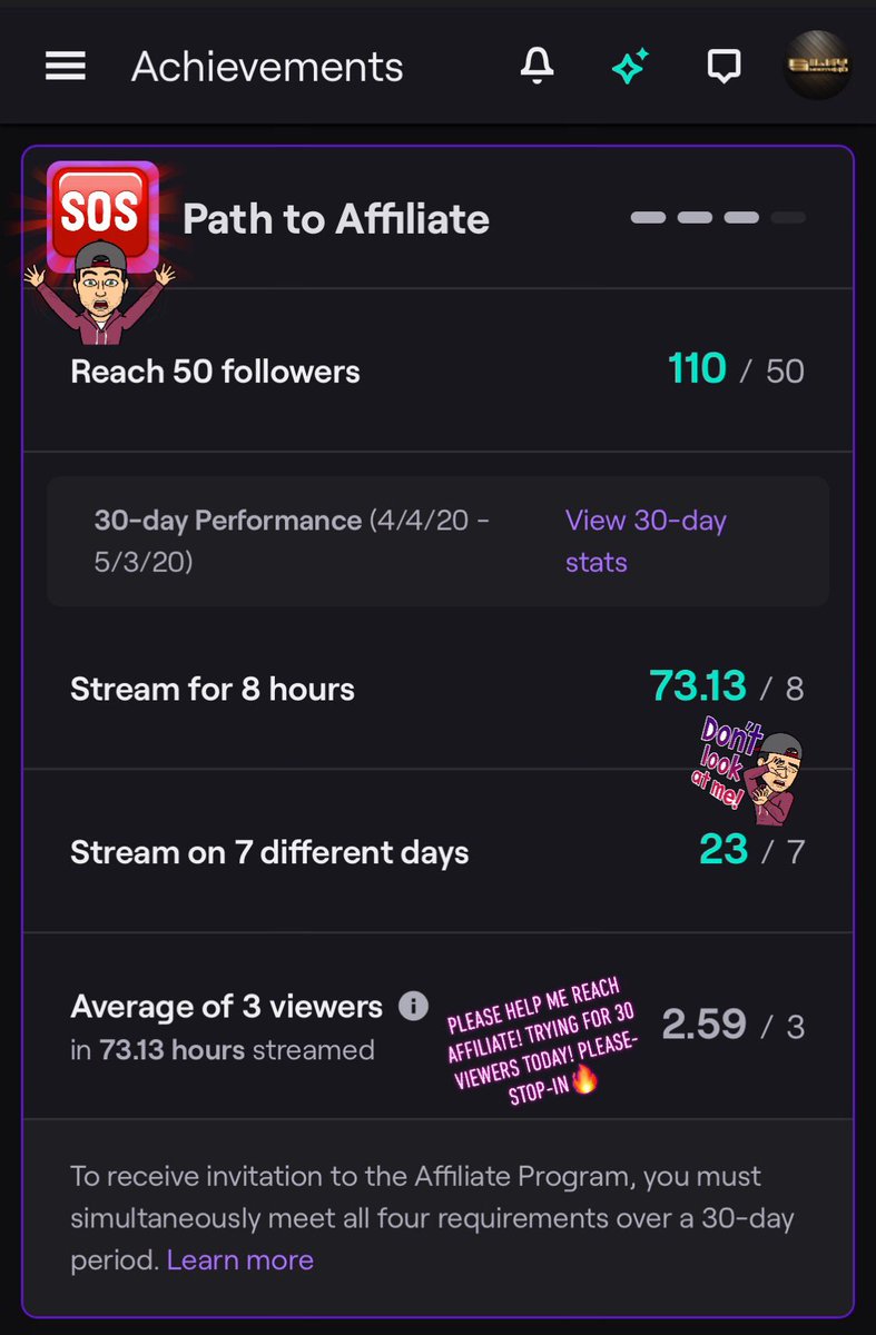 SilkySmoothND's tweet photo. Getting there! STREAMING LIVE TODAY 2p-4p eastern. Please stop in &amp; hang out🔥😘 ➡️ https://t.co/DhlTlWKO9E #smallstreamer #streaming #streamer #twitch #twitchstreamer #gaming #CoD #gamer #play #pvp #multiplayer #livestream #live #twitchaffiliate #PathToAffiliate #PS4 https://t.co/NHMUMCiyvZ