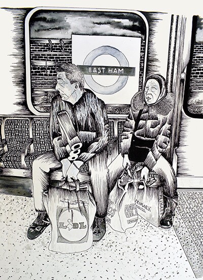 ‘Survival of the fittest’ 
Let me know what’s you think! 

alitareen.com/newsss/2020/5/…

@TimeOutLondon 
@TfL 
@NewhamCouncil
@ICALondon 
@whitecubegallery

#covid19
#covid19art
#londonundergroundart
#drawing