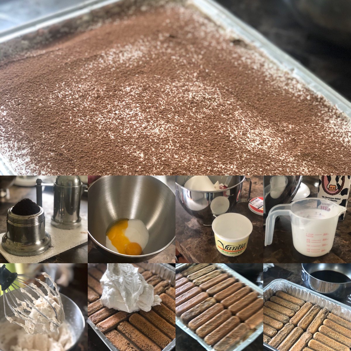 Working on my video for @KSellix Wellness Week. The quarantine diaries of an Italian #wellness #QuarantineLife #tiramisu #foodIsLove #beautyinFood