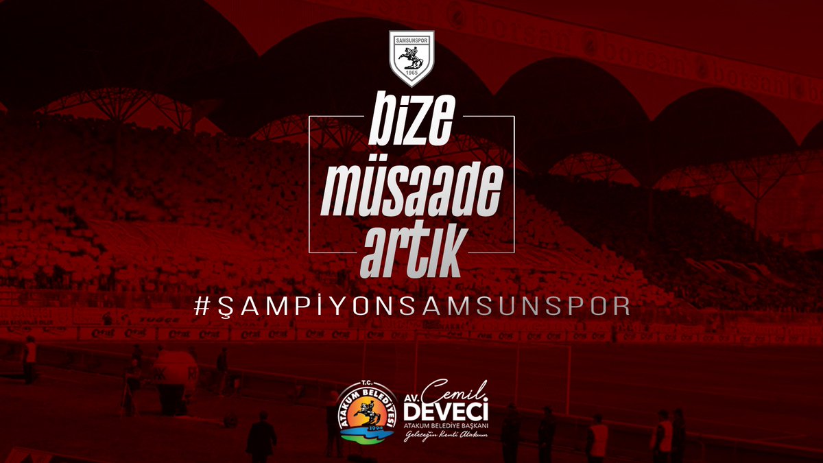 'Bize müsaade artık' 🥳
#ŞampiyonSamsunspor 💪 🔴⚪⚫
#BirlikteYükseleceğiz