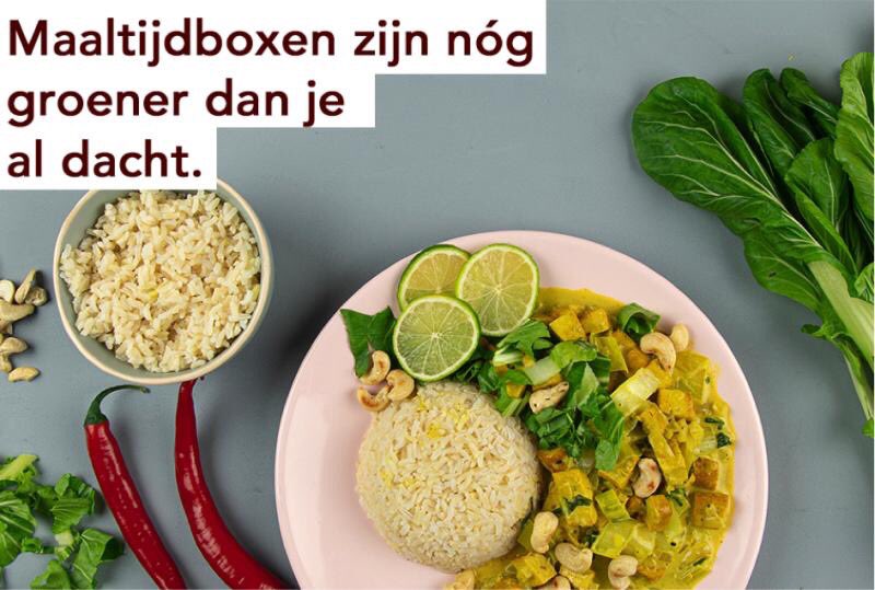 jackstroeken's tweet image. Maaltijdboxen zijn nóg groener dan je al dacht: 30% minder verspilling dan zelfde maaltijd met boodschappen uit de supermarkt. bit.ly/3d7EGT5
Ekomenu