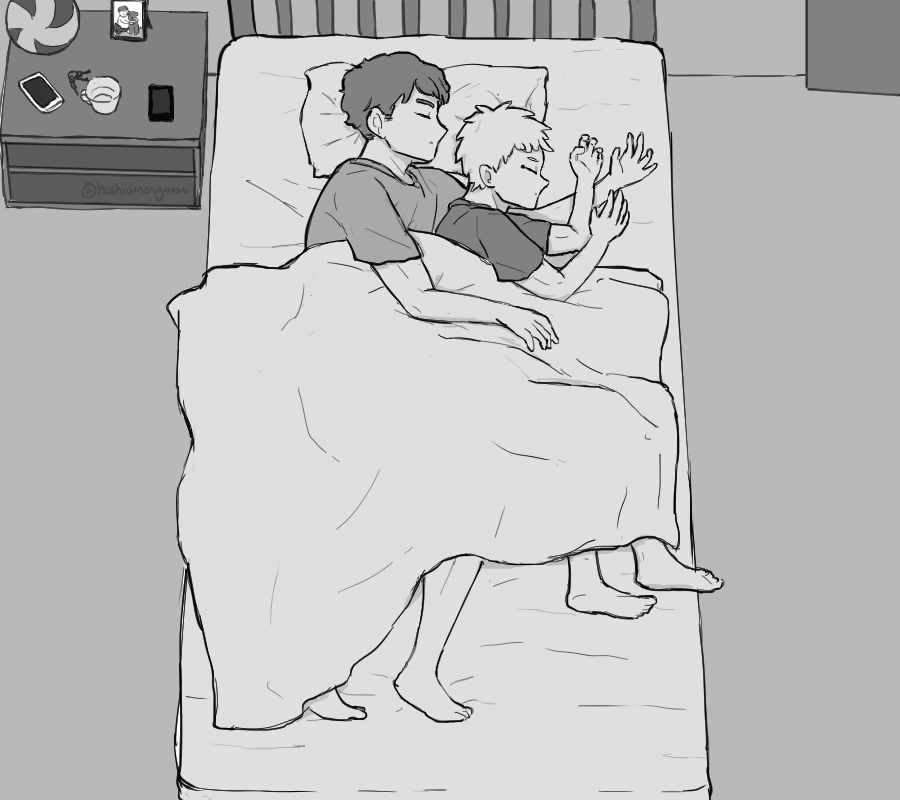 Day 7 - hirugami x hoshiumi - Dormitory (does this even fit the prompt lmao oh well they are roommates so it counts?)

#hiruhoshi
#HQrarepairweek2020 