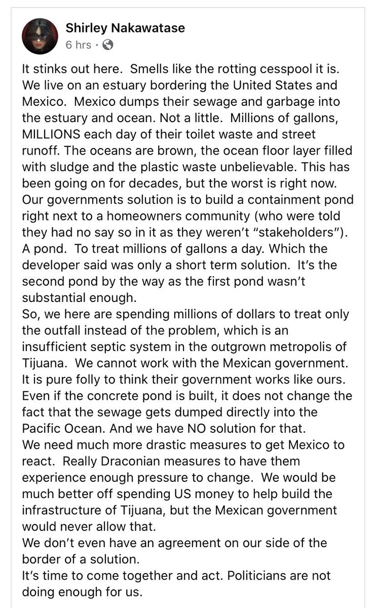 EdelCVernazza's tweet photo. Enough is enough!!!! This needs to stop. Our families has been affected by the smell. This toxic sewage contains more germs 🦠 @paloma4ib @Serge4IBMayor @SanDiegoCounty  #stopTJsewage #help https://t.co/64VVH5fztL