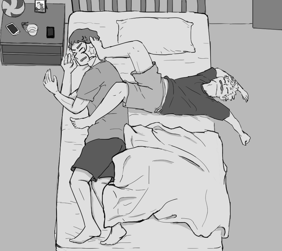 Day 7 - hirugami x hoshiumi - Dormitory (does this even fit the prompt lmao oh well they are roommates so it counts?)

#hiruhoshi
#HQrarepairweek2020 