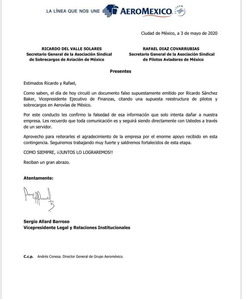 DelvalleASSA's tweet photo. Como les decía, hagamos caso omiso a personajes obscuros que solamente intentan desestabilizarnos

Que tengan un excelente domingo en compañía de sus seres queridos, a los que están volando #FelicesYSegurosVuelos ✈️

Ricardo del Valle Solares 
Secretario General 
@ASSA_MX https://t.co/ZcKGdsncOz