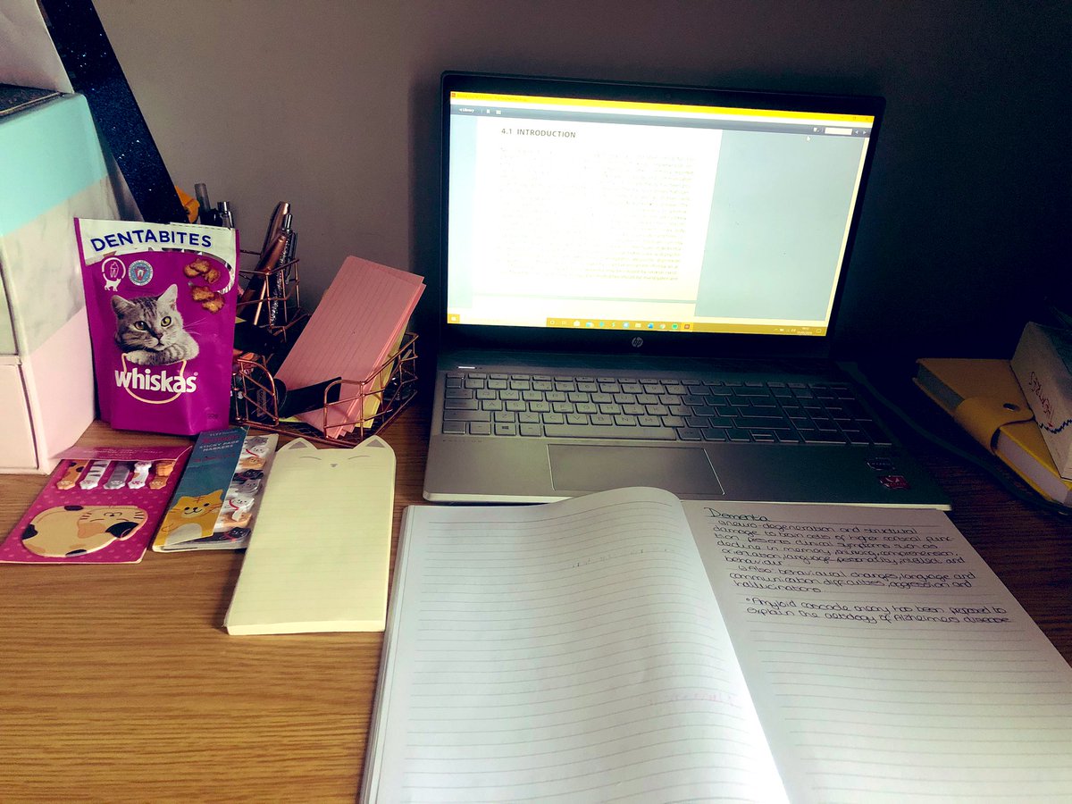 PUNC18_Roxzan's tweet photo. With all my assignments done (apart from #NRS506 meds calculations), I am choosing to do some extra reading around topics of mental health. Want to keep myself in the flow for 3rd year. Can we all appreciate my cat stationery 😂😻 #punc18 #weSTNs #catcrazy https://t.co/cpB3vQEHvr
