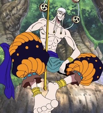 1. Les mouvements :Grâce à son FDD Ener est clairement le 2ème plus rapide du manga derrière Kizaru ( lumière > éclair en vitesse ). On a très bien vu comment Ener pouvait se téléporter à la vitesse de l’éclair à différents endroits.