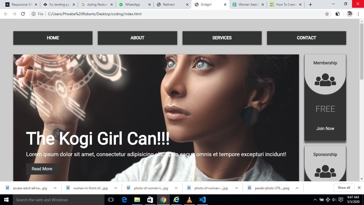 Phoebe_Roberts_'s tweet image. Soo... I don&apos;t know how feel rn....  After a long day with Brad tranversy&apos;s tutorial....  Here is what I got. 
#100DaysOfCode 
#CodeNewbie