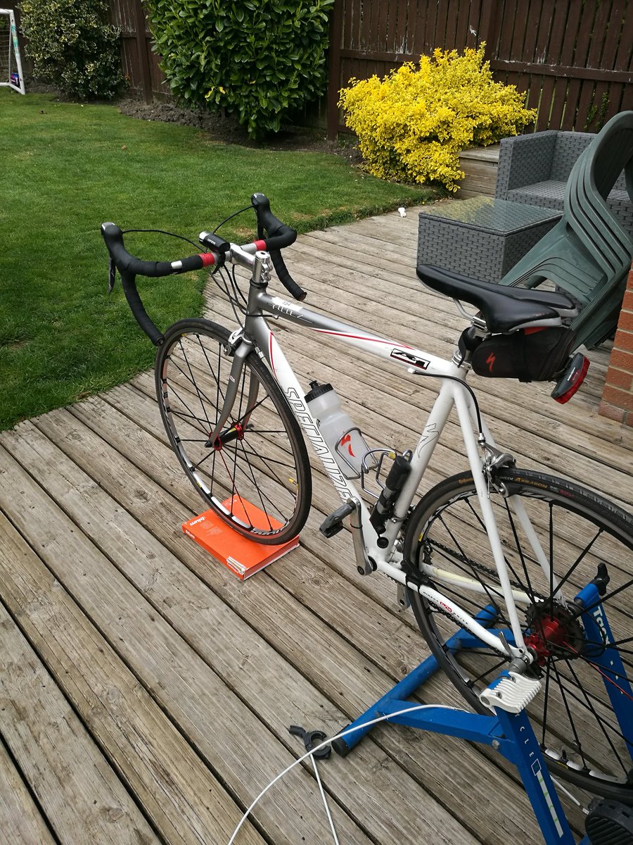 warne_simon's tweet photo. Its basic but it does the job 🏊🚴🏃but to be honest, if I come out of this pandemic with a few extra pounds considering the effect I've seen I'll take that. Stay safe all. https://t.co/MZikEmUAjF