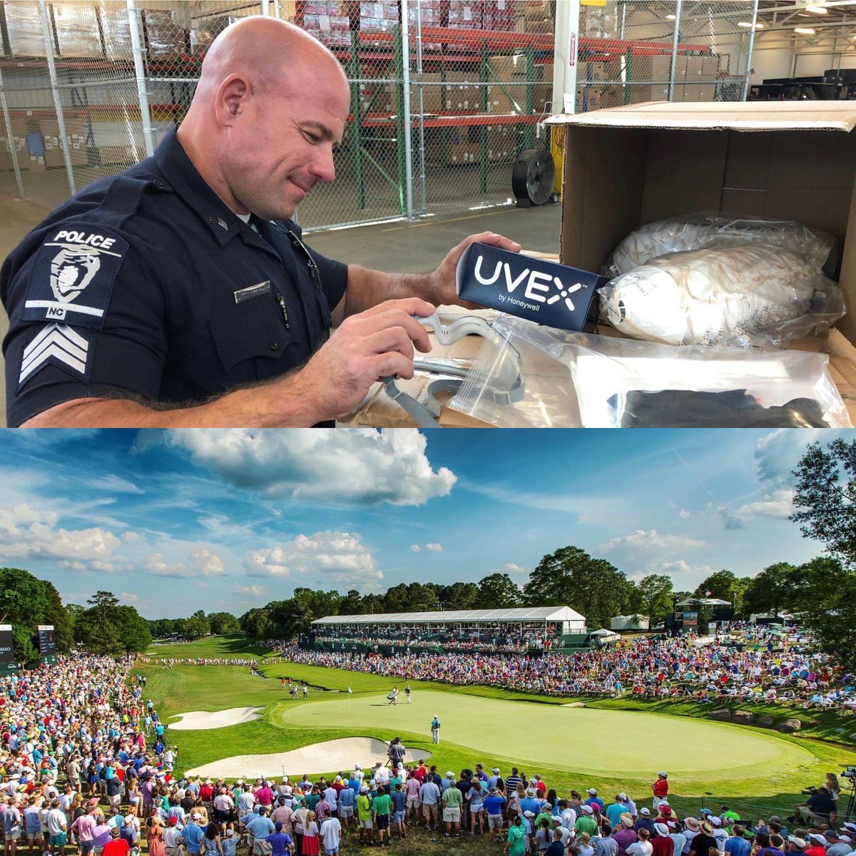 CMPFoundation's tweet photo. Thank you @WellsFargoGolf! We are so grateful for your support of our Police Foundation and our mission to support our @CMPD working the front lines of this COVID-19 crisis. #wesupportCMPD https://t.co/fuCPjCujrA
