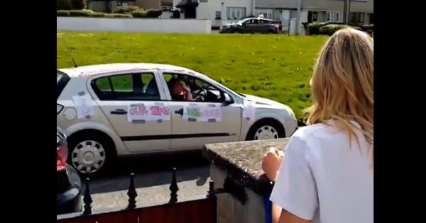 WATCH: Limerick FC star and fiancee stunned by drive-by hen party dlvr.it/RVxBFn
