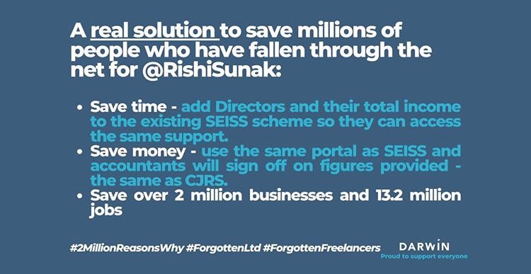 andyfalconer2's tweet image. I run an exhibition services company. I have been in business since October 2019 after redundancy. I had to be a Ltd. Co. to win contracts with clients. I want to help the economy recover. I am one of the #ForgottenLtd.
@RishiSunak @AlokSharma_RDG @Ed_Miliband @BellRibeiroAddy