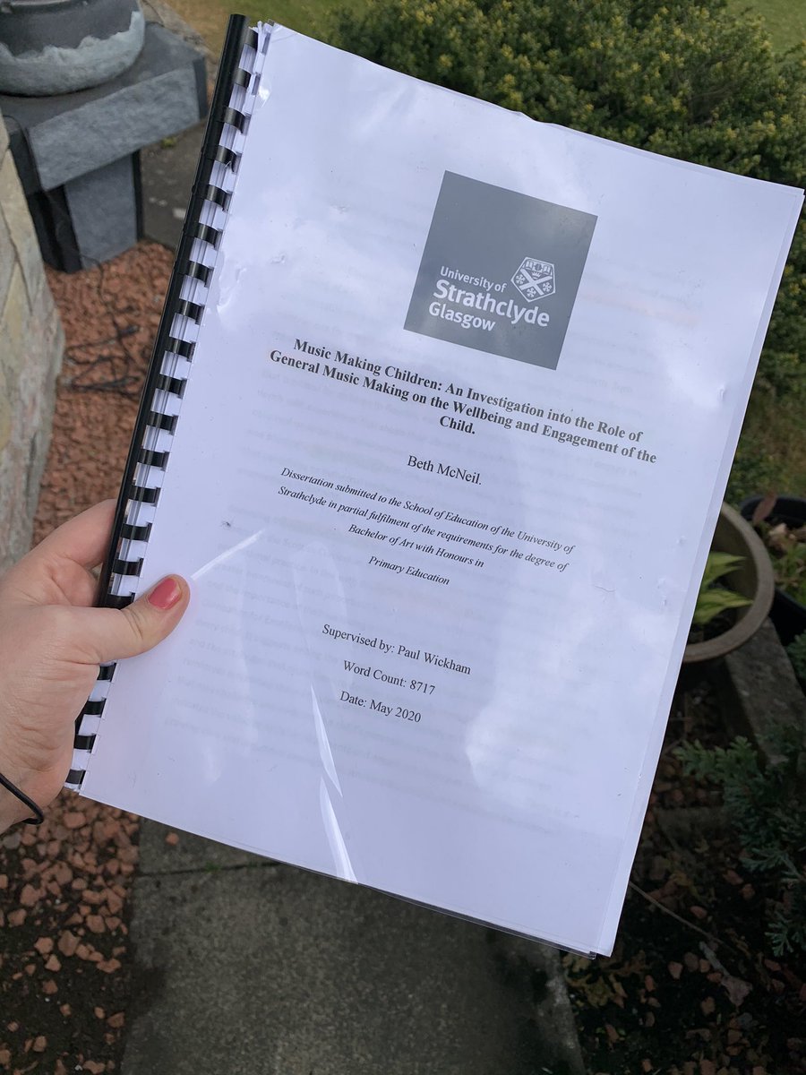 Submitting my dissertation yesterday is making me realise how real this is becoming. Can’t quite believe I’ll be Miss McNeil (hopefully) in August! Thanks to everyone who has made Diss possible 👩🏼‍🏫🧡 #StrathBA