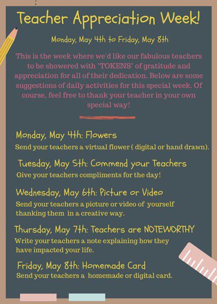 mastandfurious's tweet photo. we are inviting all students to participate in teacher appreciation week!! 😊 @josemartimast @mastandfurious https://t.co/TvH6hkDR0L