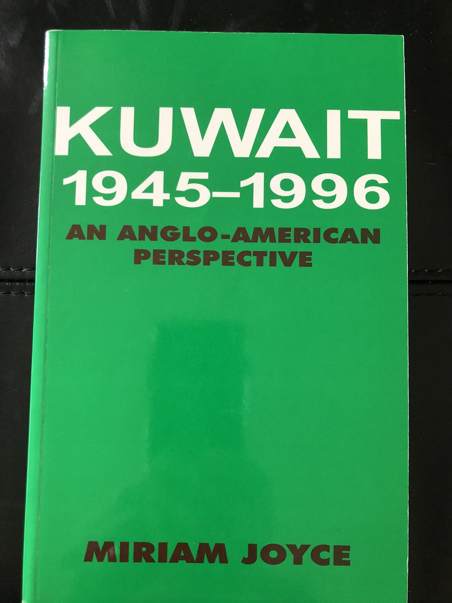 Today’s 2 books on a specific topic—Kuwait before and just after the Gulf War:“Oil and Politics in the Gulf: Rulers and Merchants in Kuwait and Qatar” by Jill Crystal“Kuwait 1945-1996: An Anglo-American Perspective” by Miriam Joyce