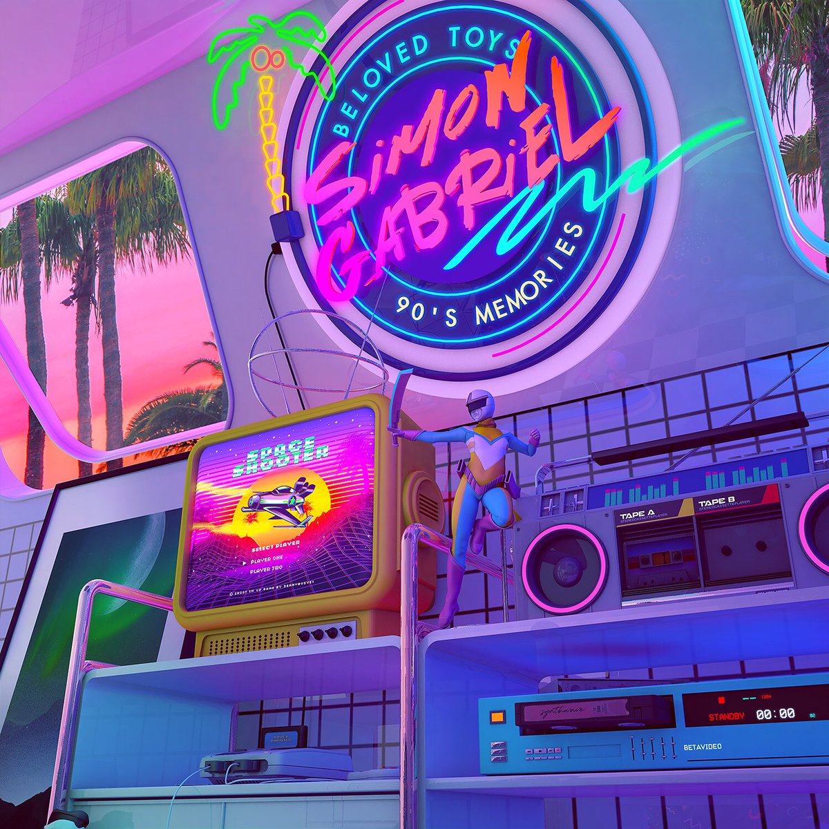 SimonGabrielOff's tweet photo. T - 1  D A Y 💜

I can't wait for you guys to listen ! 🚀

🌐 Available worldwide tomorrow !

🖍Artwork by @dennybusyet 
__________
#Music #Dreamy #90s #Release #synthwave #Composer #Indie #Sunset #Vintage https://t.co/zKG4tgIt8K