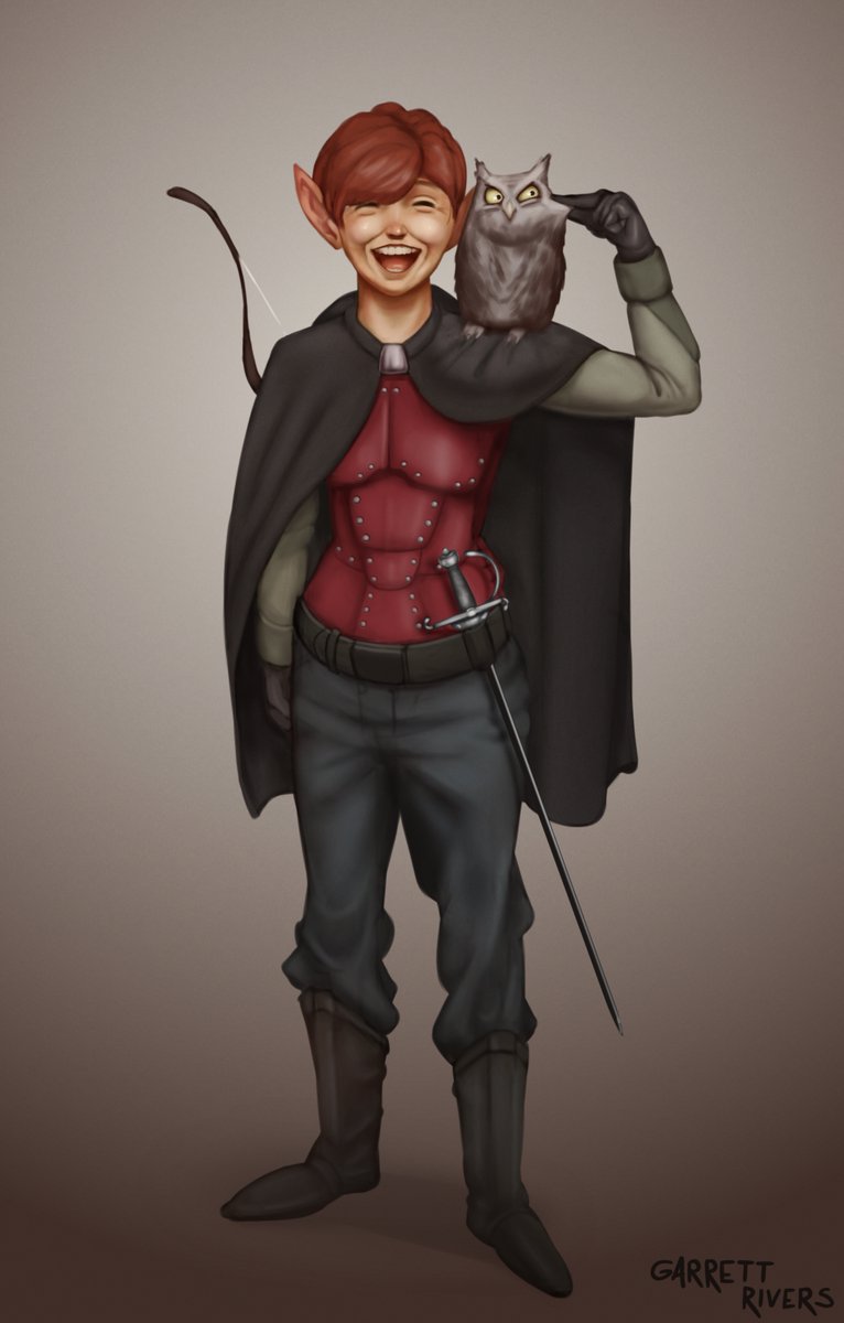 Dan_G_Rivers's tweet photo. @KamikaziTeddy I am Garrett Rivers - I do fantasy art, DnD stuff, goblins and silliness. :)

I also draw silly animals. You can get prints and merch at my RedBubble: https://t.co/aQa1vvbrCZ https://t.co/FuVYkUTUL9