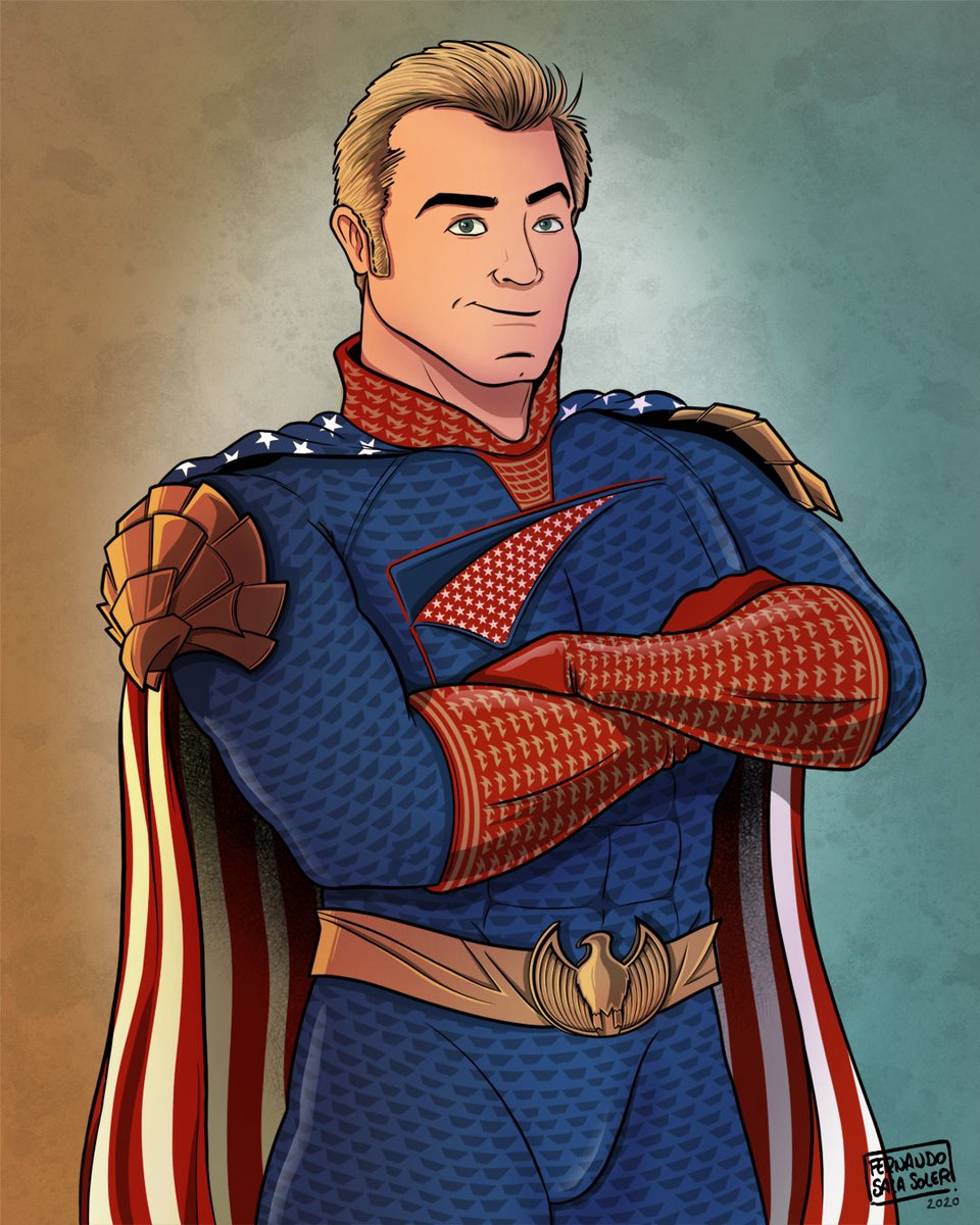 Fernando Sala Soler Terminada La Ilustracion De Patriota De La Serie De Theboys Finished The Illustration Of Homelander From The Series Of The Boys Drawing Dibujo Homelander Digitalart Fanart Superheroes Art