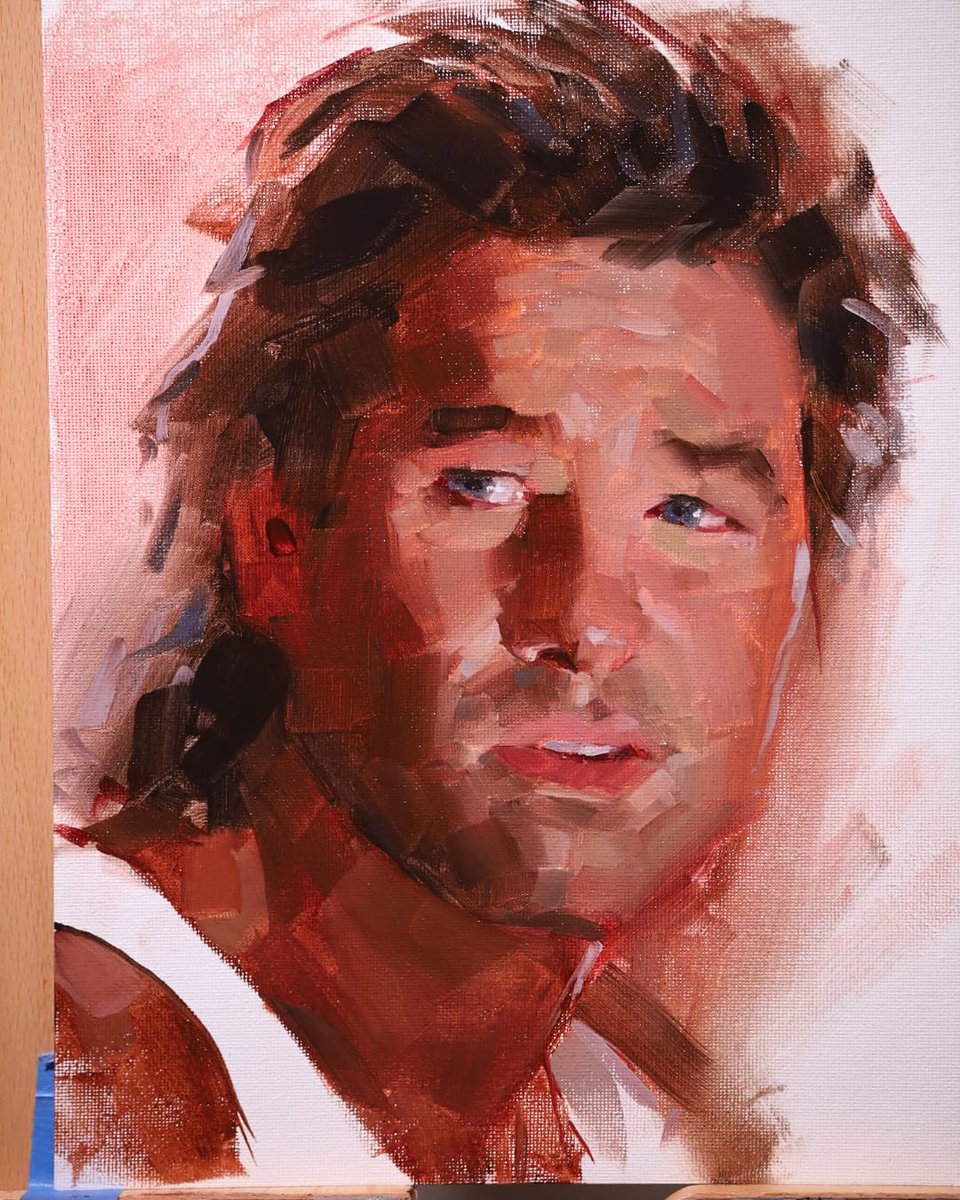 jacobsontyler's tweet photo. Remember to have fun painting, and never drive faster than you can see. #portraitpainting #oilpainting #jackburton #bigtroubleinlittlechina https://t.co/nyrlW2vYWp