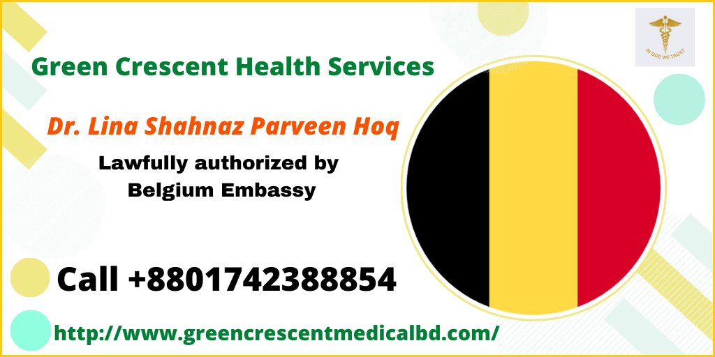 GreenCrescentBD's tweet photo. Medical instruction for #BelgiumEmbassy Visa Applicant.
Medical examination should be conducted before the immigrant visa interview. GCHS and Dr. Lina Shahnaz Parveen Hoq is lawfully authorized by the Belgium embassy for Bangladesh citizens.
More Info: https://t.co/HddmkeexRO https://t.co/IqColUfCtf
