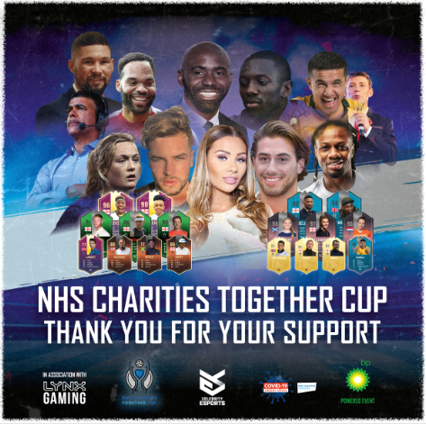 Thank you to everyone who has played, watched and supported us. It’s been a great tournament raising money for an incredible charity. 

If you’ve enjoyed it, there’s still time to donate!
bit.ly/CESNHS #Unite4ourNHS #Changethegame #lynxgaming 

<a href="/lynx/">Lynx</a> <a href="/bp_plc/">bp</a>