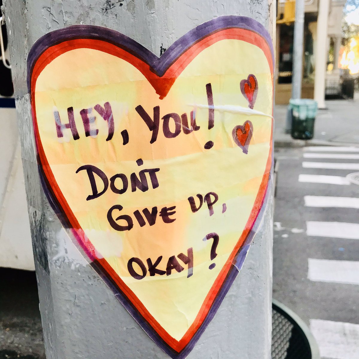Marni4Change's tweet photo. INSPIRATIONAL messages of hope, love and a better future while walking around the #WestVillage! Enjoy this beautiful day while staying safe... #socialdistancing #staysafe #takeawalkbutstaysafe #dontcongregate @TheVillageSun @thevillagernyc @Gothamist @WestViewNews @westsiderag https://t.co/N3BbAWRYJe