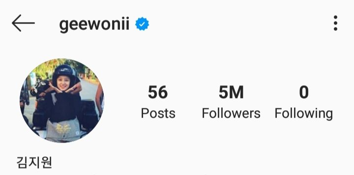karie202's tweet photo. Our Jiwonie crossed the 5M IG followers mark! Do follow her if you haven't yet. 😊 #KimJiWon #김지원 #金智媛 #geewoonii https://t.co/UrlC7W0pzn