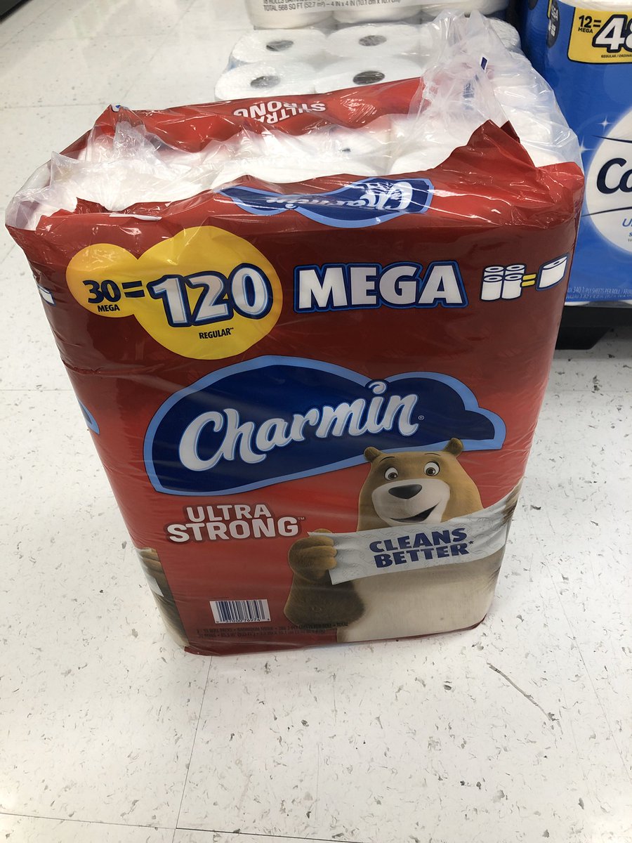 mynameislars's tweet photo. Wow!! I really #scored today in the #Covid19 battle! Who knew @Charmin came in 30 mega roll packs?? You rock, @Target #cleanbum no #bidet needed #whenwillthisend https://t.co/xrWc9Pqnqd