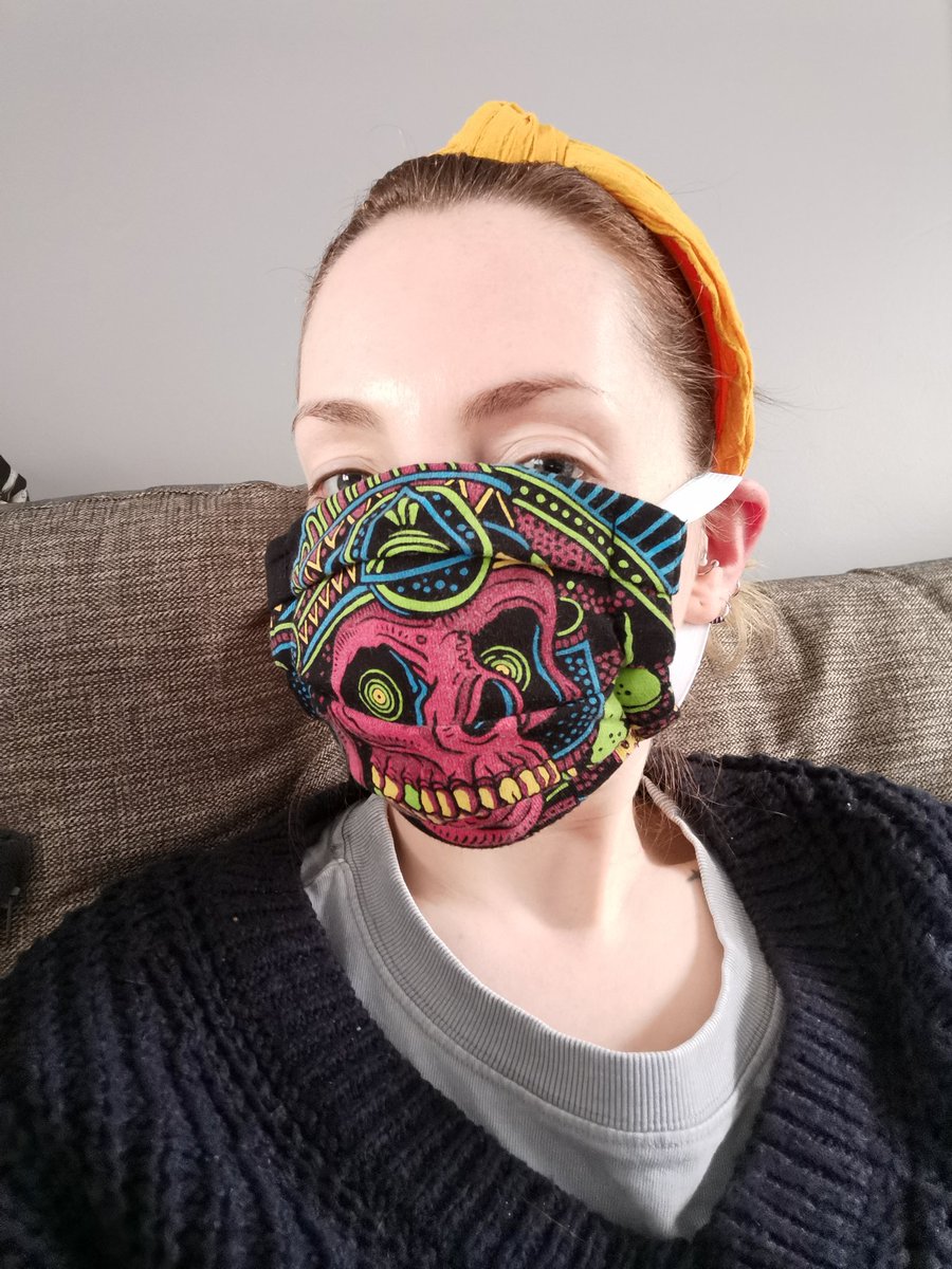 GypsyTart2's tweet photo. Dusted the old sewing machine to craft a homemade facemask @brewdog https://t.co/gXOlQbi9v4