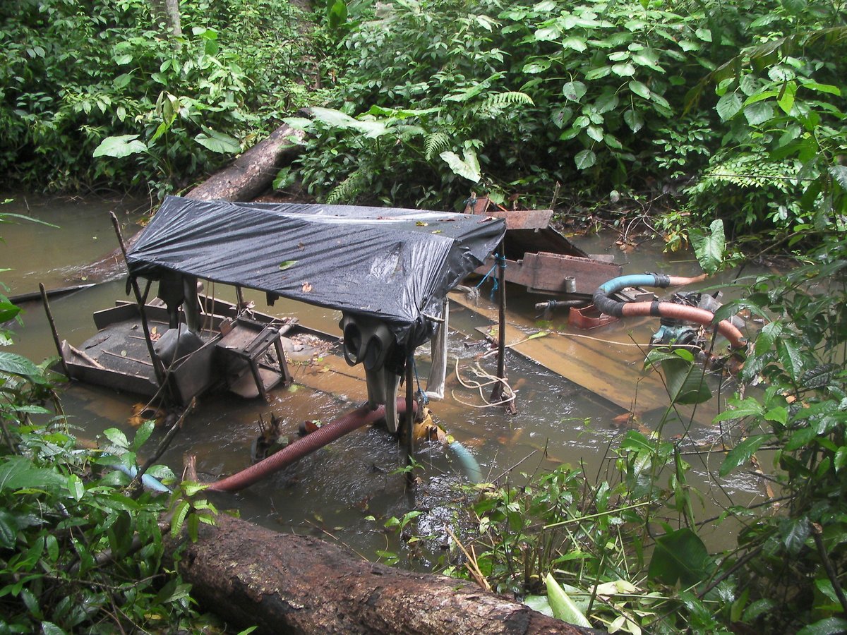 SOSOrinoco's tweet photo. MORE DENOUNCEMENTS BY VENEZUELAN #YANOMAMI: 40 #Garimpeiros ransack #Bloodgold in #Hashimu, Alto Orinoco Casiquiare Biosphere Reserve, Venezuela, since Oct 2019 with motor pumps &amp; rafts on the #Orinoco River, in cahoots with @GNBoficial of Cerro Delgado Chalbaud border crossing https://t.co/xUJqi2moDQ