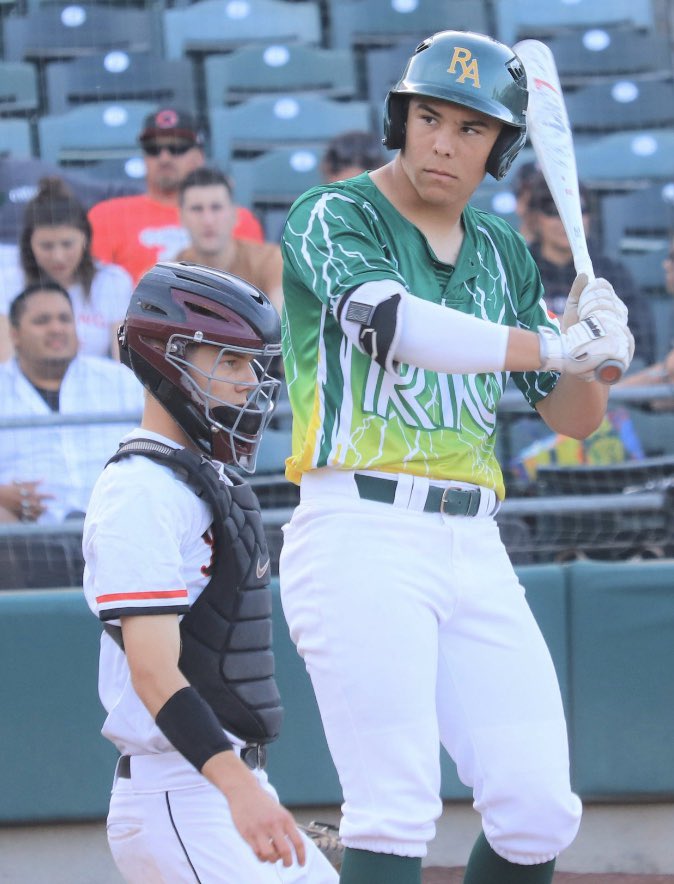 Class of 2020 OF Mateo Lake
2 year starter 
In 2019 hit .431 with 36 rbi and 5HR and was named CAL Offensive player of the year, as well as second team all-metro. In 2020 he posted a .467 average and 3HR in 5 games Mateo will play baseball at Sacramento city college next year