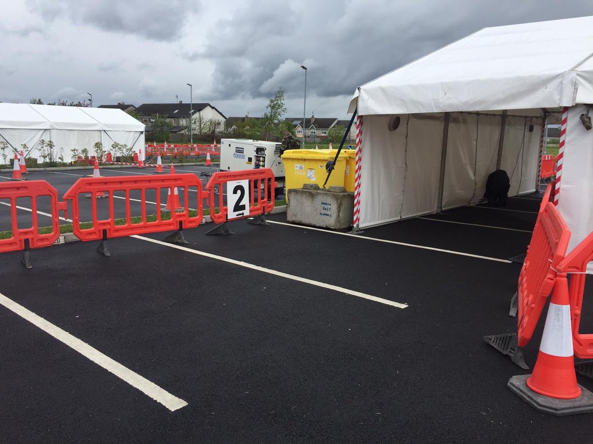 DF_Engineers's tweet photo. Each @DF_Engineers unit has a Standby Team ready to respond quickly to any requests for engr support throughout the #COVID emergency. Last week, DFTC Engrs responded to a power fault at #Newbridge Test Centre, getting it back up a running in a few hours and keeping testing going. https://t.co/WP05XHGkWg