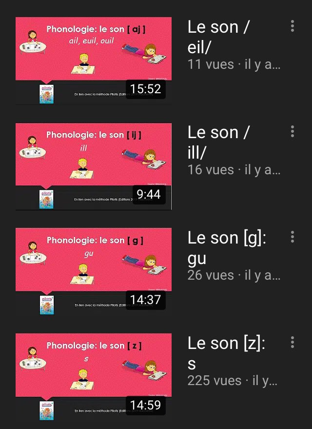 La Classe De Define Des Nouvelles Videos Ont Ete Mises En Ligne Ce Week End 4 En Phono Tout D Abord Le Son Z S Le Son G Gu Le