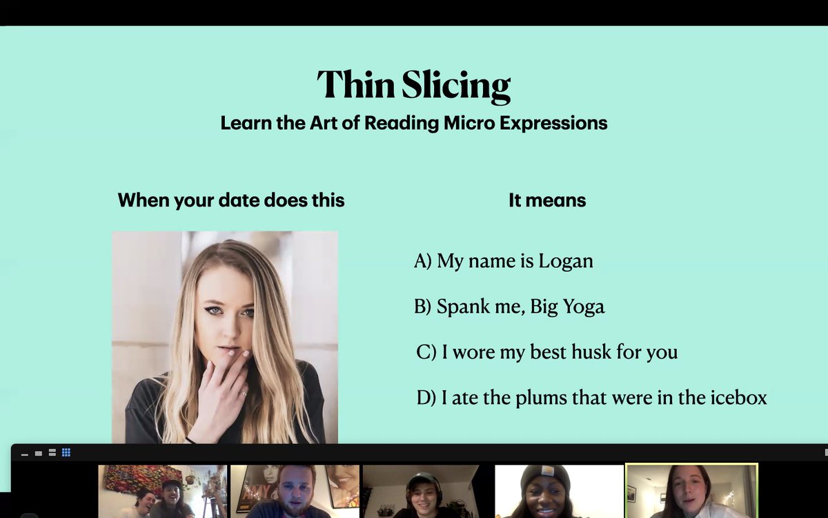 SaraReinis's tweet photo. We had an unhinged PowerPoint party last night and it's the most fun I've had in quarantine. Highly recommend. https://t.co/RAGTBuKVaX