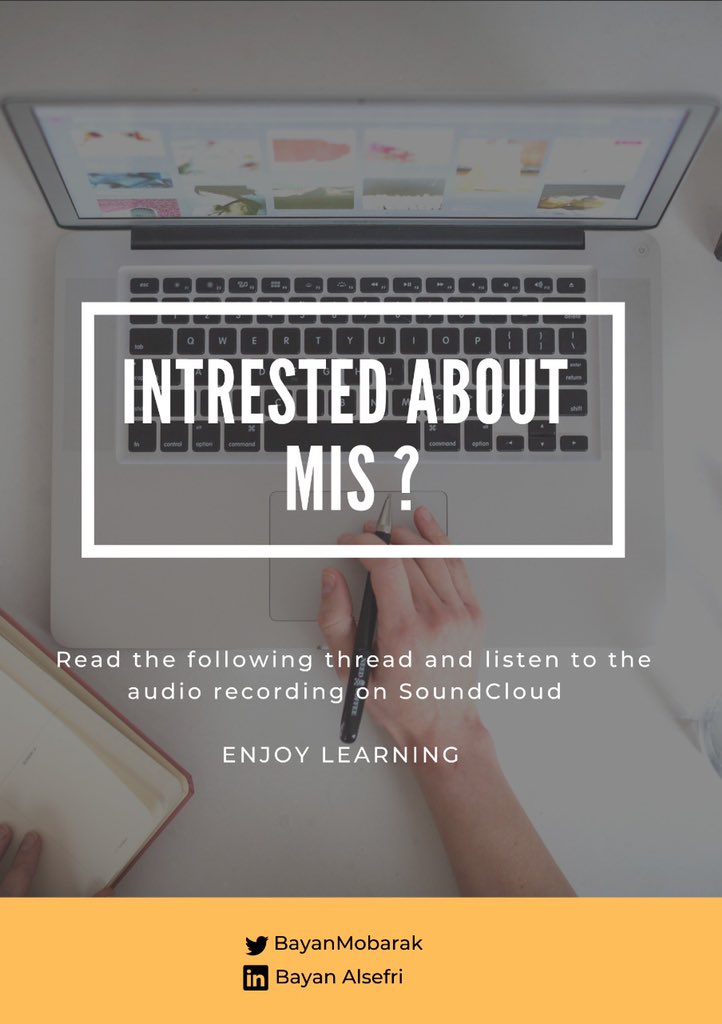 BayanMobarak's tweet image. مرحبا! 
لو كنت طالب في #السنة_التحضيرية أو مستجد في كلية الاقتصاد والإدارة ومحتار ايش تتخصص ؟ 
أحب أقولك أنا هنا عشان أساعدك واعطيك فكرة عن تخصصي
#نظم_المعلومات_الادارية | Management Information Systems 👩🏻💻❤️