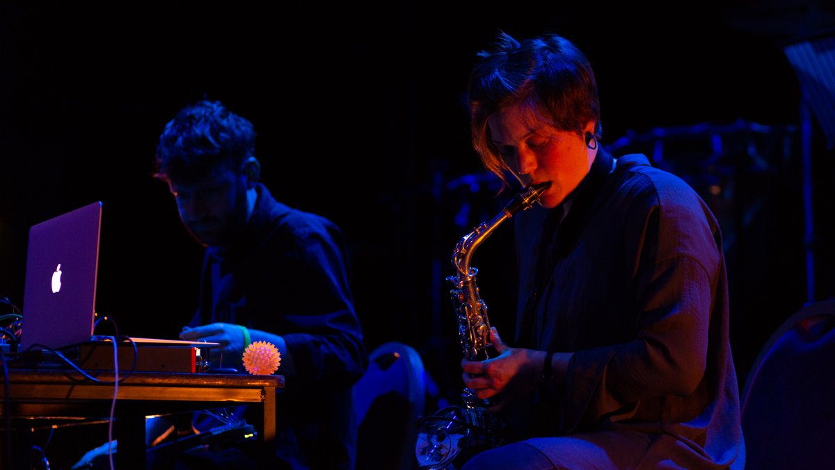 tectonicsglas's tweet photo. From 2018, the brilliantly titled 'Pardon, I have Tentacles' with @TKrekels & @atttcampbell , based on the mating rituals of the anglerfish. It's a bit like a David Attenborough documentary, but with more sax. #tectonicsrewind
https://t.co/BLztiwxPJa https://t.co/L3P5TXvNhd