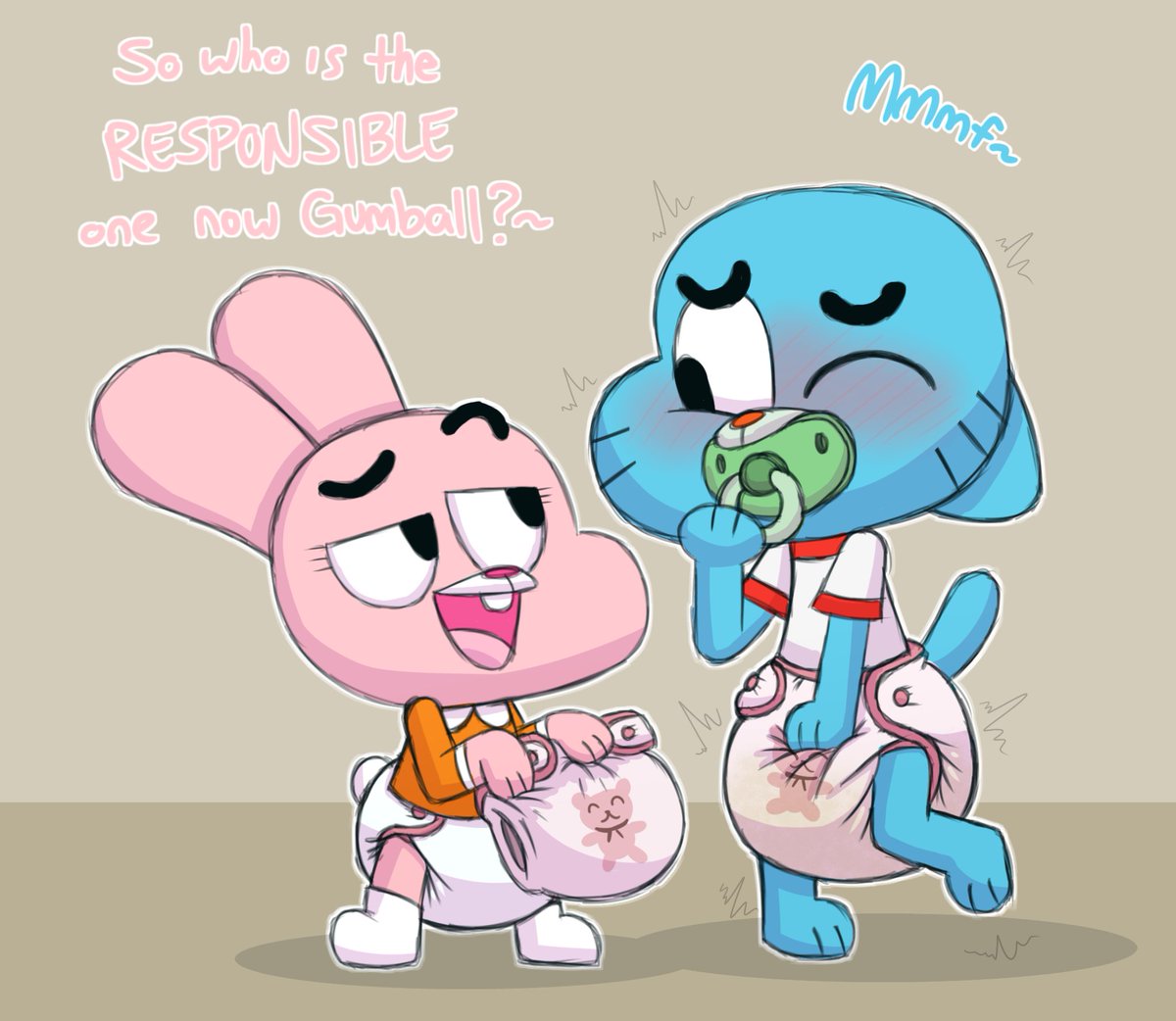 Tenerius's tweet photo. The Responsible~

It was this episode that cemented my love for the show, so here's two quick doodles to celebrate TAWOG being 9 years old today as well~ https://t.co/KciSiOZK9w