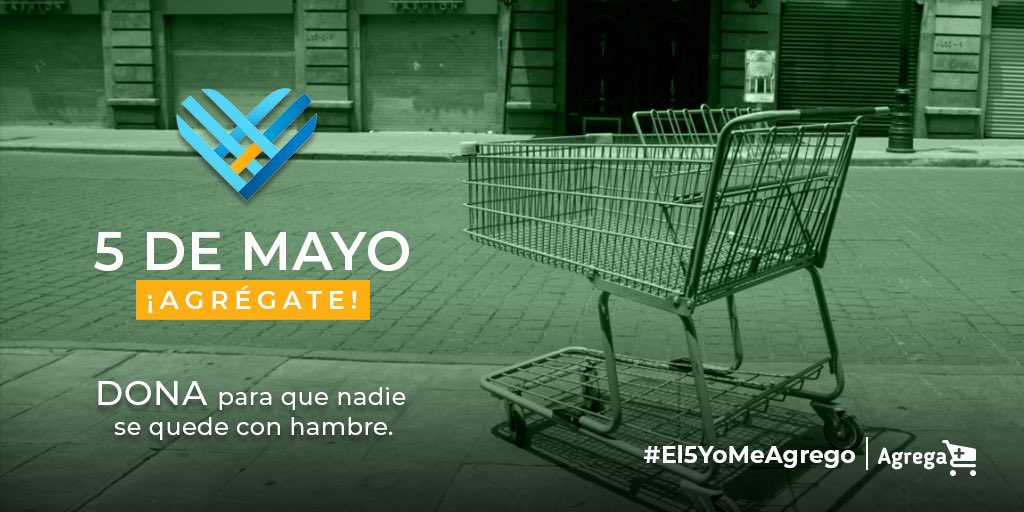En <a href="/AgregaMx/">Agrega</a> 🛒➕ estamos muy entusiasmados por sumarnos a #GivingTuesdayNow una iniciativa mundial con el objetivo de fomentar la generosidad en estos tiempo difíciles.
¡Agrégate este 5 de mayo a través de <a href="/HIPGive/">HIPGive</a> y tu donación será duplicada! #El5YoMeAgrego #DíaParaDonarAhora