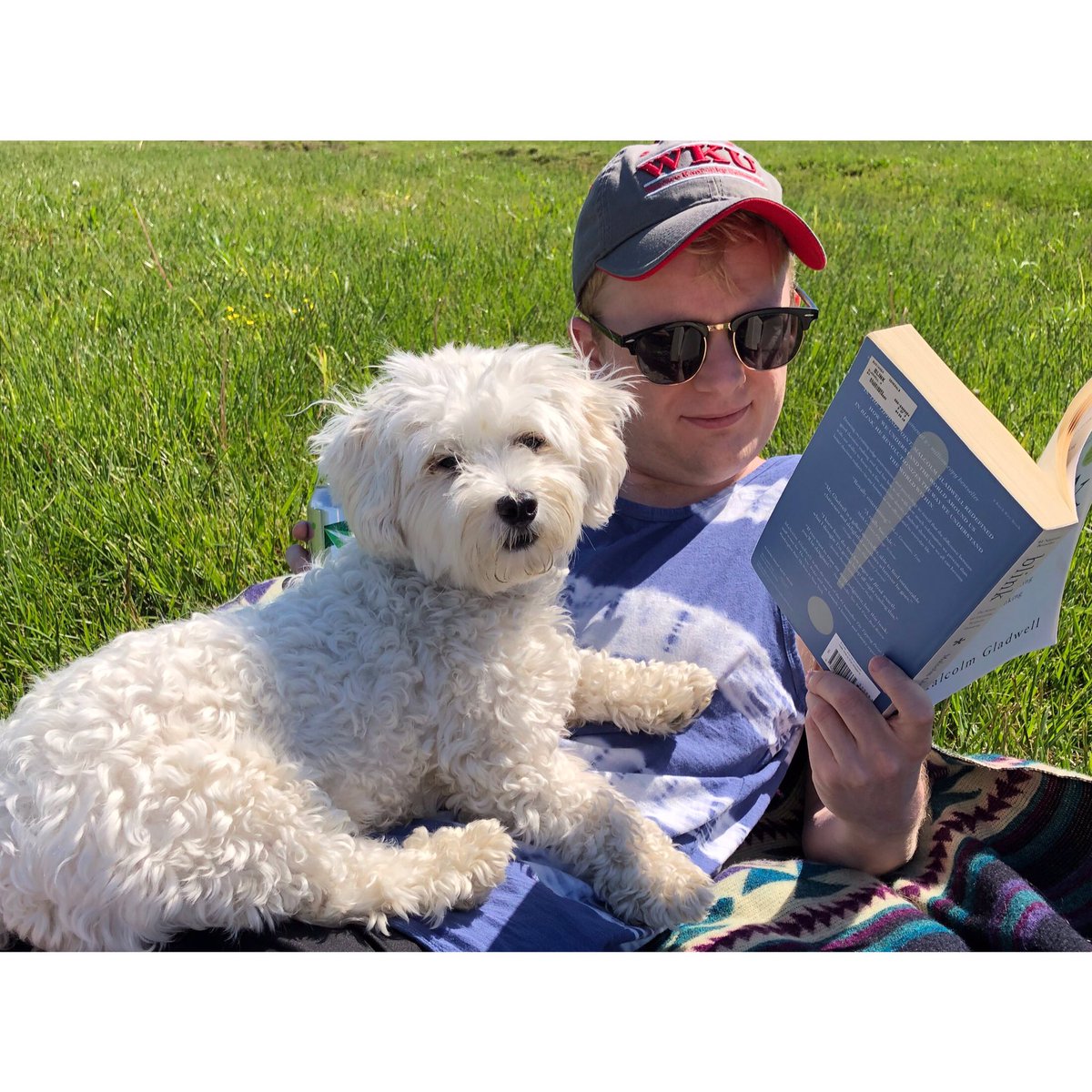 b_mudd18's tweet photo. He can’t wait to start reading about kidney stones next week #doctordog #medtwitter #almostmd https://t.co/cobD0G328F