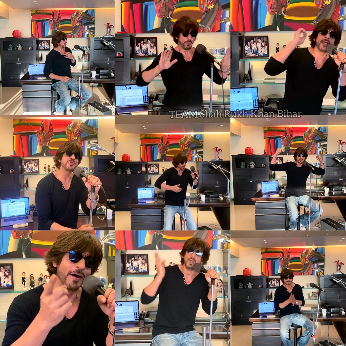 SRK with 🎤

Ufff the charms 😍🔥

 'Sab Thik ho Jayega'  #IForIndia Concerts held in @facebookapp by @give_india.

Thank you SHAH RUKH KHAN for filling us with too much Positive Vibes in this Pandemic Situation ❣️
.
.
.
#IForIndia #CoronaVirus #IndiaSalutesCoronaWarriors