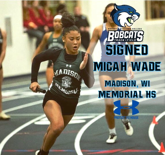 BobcatXCTF_WI's tweet photo. Officially a Bobcat! Welcome to the squad Micah Wade. Micah is a Big 8 Conference Champion and Top-15 in @wiaawi at 100m. Straight 🔥🔥🔥 on the track!!! @BSCBobcatsWI @NJCAAXCTF @SpartanJmm @JMMtracknfield https://t.co/o1CKeJIg00