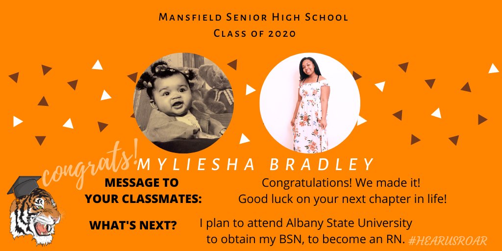 MCSTygers's tweet photo. The #TygerPride continues w/ more Senior Spotlights! Today, weโre highlighting these graduating seniors from the ๐๐๐๐๐ ๐๐
๐๐๐๐:
๐ฏ Myliesha Bradley
๐ฏ Brianna English
๐ฏ Makayelynn Justice
Congrats! We wish you all the best in your future endeavors! ๐๐งก๐ค#HearUsRoar https://t.co/hoWYOxYTig