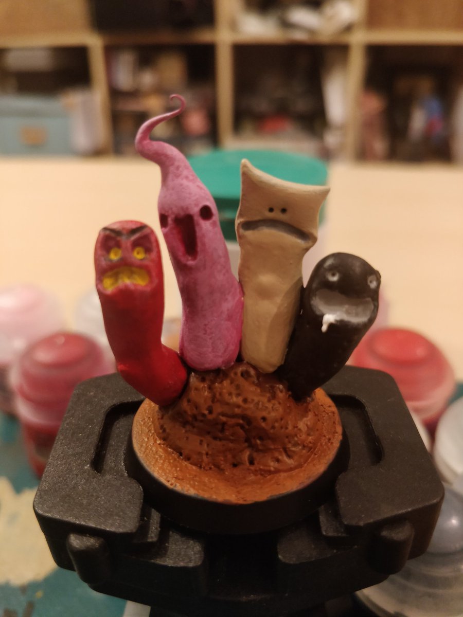Kahosk's tweet photo. @edmundmcmillen Here is my handmade #tapeworm miniature https://t.co/d0XZtqsJRT