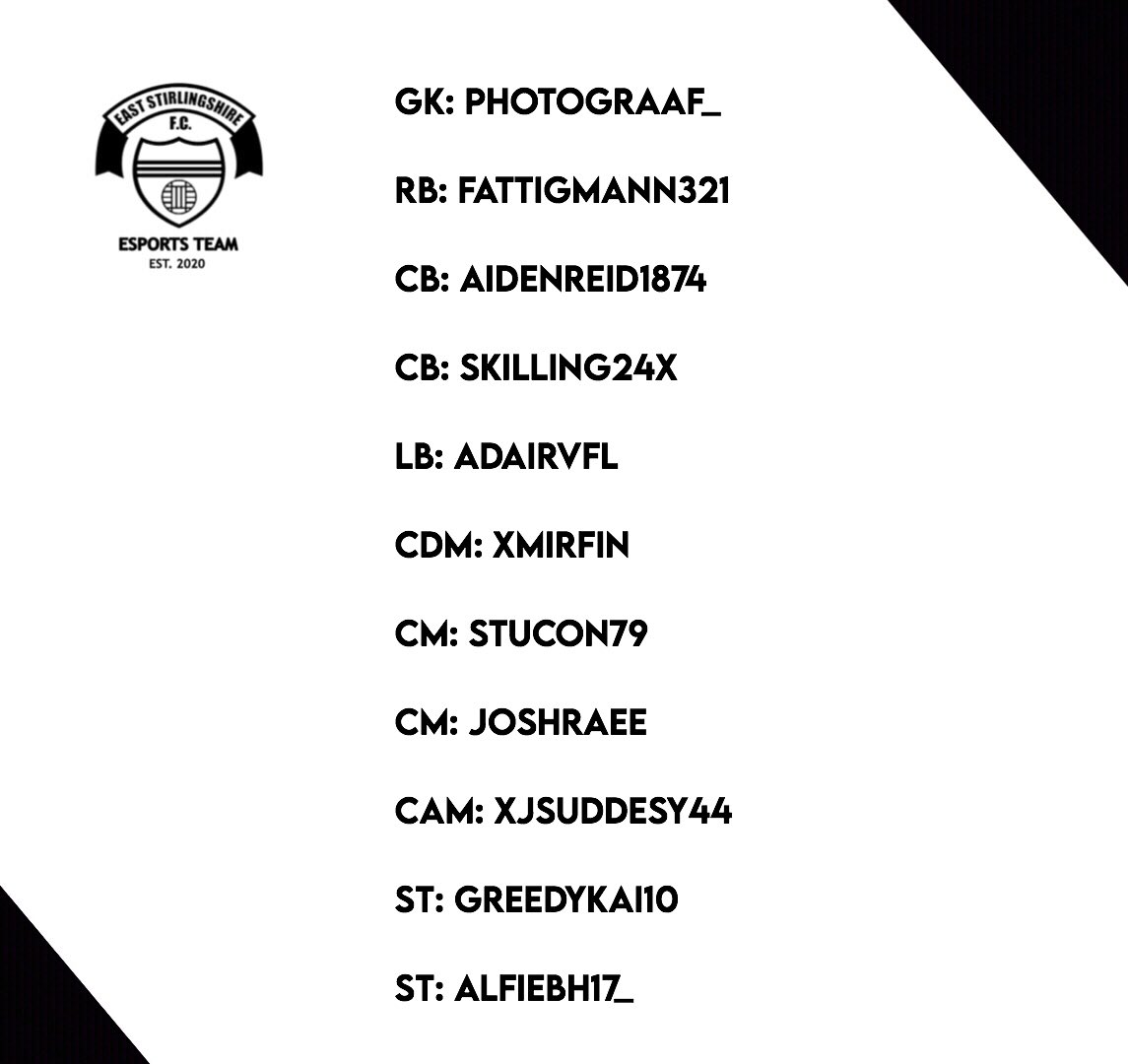 ShireEsports's tweet photo. 📍Your #SFC Team to Face Inter Aberdeen | @InterAberdeen 

@ScotlandVPG   @TheShireFC https://t.co/3RPosPjftZ