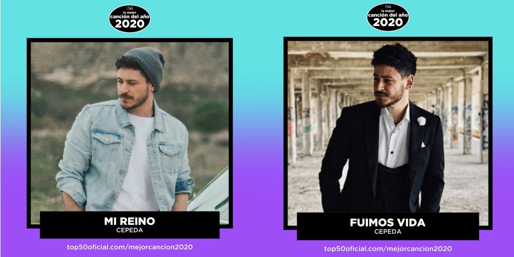 LuisCepedaInfo's tweet image. 🏆 | #Vuela ha conseguido el pase directo a la final, la fase 3. 
Ahora votamos por las otras 2 canciones de @cepedaoficial, #MiReino y #FuimosVida, que optan entrar en la final de la "Mejor Canción del Año" que organiza @Top50Oficial.

top50oficial.com/mejorcancion20…