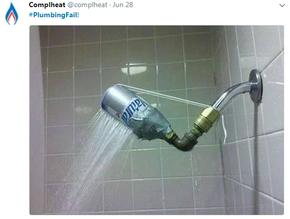 WatermanToronto's tweet photo. This may be ingenious, but it is definitely a #PlumbingFail. https://t.co/80O21RAQsf